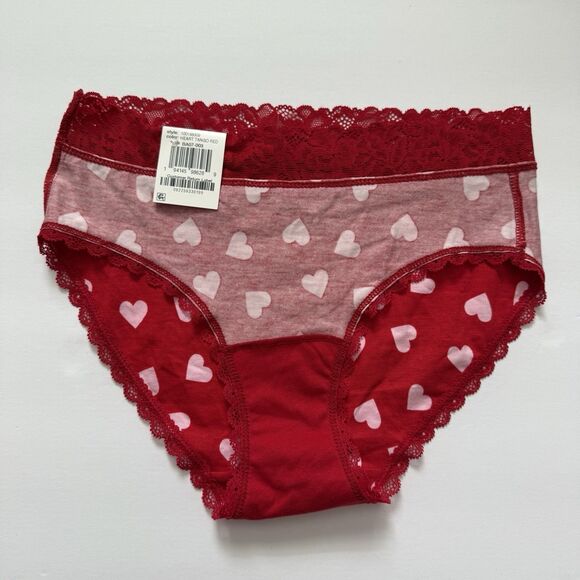 NWT State of Day Vday Hipster Panty Lace Trim Cotton Modal Underwear 5 Colors - Picture 4 of 8